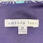 AMANDA LANE Sleeveless Hawaiian Tropical Print Lightweight Sheath Dress ~8P💚 Blue Photo 5