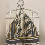 J.Crew Sylvan Halter Dress Backless Striped Ruffles Linen/Cotton Size 14 Photo 1