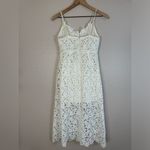 ASTR The Label Midi Lace Dress White Medium Spaghettii Straps Revolve Photo 8