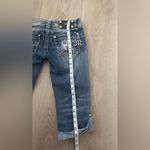 Miss Me  Distressed Blue Capri Cropped Jeans Photo 2