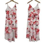 H by Halston Dress Floral Hi Low Pink Black White Wedding Bridal Prom Medium Photo 1