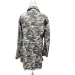 Mystree Savanna Jane Green Gray Camo Utility Jacket Shirt Dress Frayed Hem Size S Photo 4