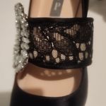 SJP BY SARAH JESSICA PARKER BLACK SATIN PUMP SIZE 35 Photo 3