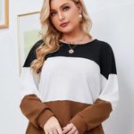 SheIn LUNE Plus Cut And Sew Drop Shoulder Tee Photo 2