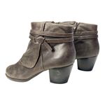 Baretraps Rhapsody Ankle Booties Women’s Size 9.5 Gray Vegan Suede Zip Boots Photo 1