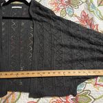 Staccato  women small grey balloon sleeve sweater cardigan 3/4 sleeves open front Photo 6