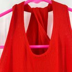 Modern Citizen NEW Ally Dress Size Small Ribbed Red Rib Twist Neck NWOT Classic Photo 4