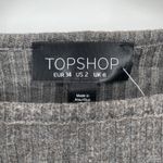 Topshop Ribbed Knit Boat Neck Cropped Top Grey US Size 2 Photo 2