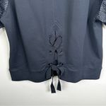 Moncler NEW Lace Up Crewneck Shirt Size Large Black Pullover Puff Sleeves Photo 6