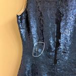 Needle & Thread  Blue Floral Sequin Sleeveless Mini Dress Size US 2 Photo 7
