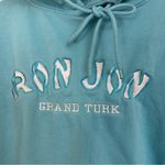 Pacific & Co Hoodie Sweatshirt Embroidered Ron Jon Grand Turk Womens Medium Blue Photo 3