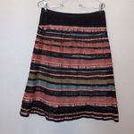 Motherhood Maternity  black colorful layered lace fringe midi skirt Photo 5
