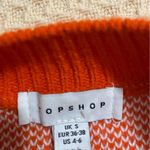 Topshop  Queen of Hearts orange cropped crew neck sweater Photo 3