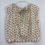 Loft Dotted tie back bubble hem top Photo 3