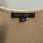 PaperMoon Ribbed Tan Women's Top size medium by Paper moon Photo 2