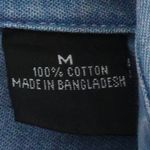 Vtg American Flag Hand Painted Denim Shirt Americana Art to Wear‎ Western Size M Blue Size M Photo 4