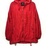 ZARA TRF Windbreaker Packable Jacket Hoodie Red Photo 0