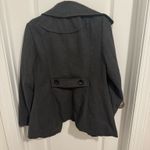 Charcoal Pea Coat Gray Size M Photo 3