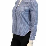 Joie COPY - Women’s  Stripe Chambray Tunic Button Up Shirt Photo 4