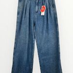 Cider Denim High Waisted Pleated Wide Leg Pants Size Medium NEW Photo 0