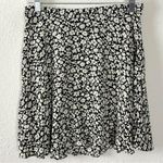Ralph Lauren Polo  Black White Ditsy Floral Women's A Line Mini Skirt Size 4 NWT Photo 5