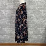Maurice's  Black Floral Long Sleeve Dress Photo 2