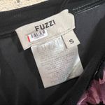 FUZZI dark purple black tulle ruffle one shoulder maxi gown SMALL Photo 9