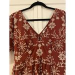 BB Dakota Steve Madden rust eyelet midi dress m Photo 3