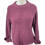 Vince  Women's Purple Wool Alpaca Knit Long Sleeve High Neck Sweater Top Size M Photo 0