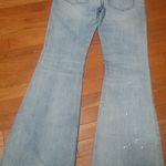 Nasty Gal WIDE LEG RETRO VIBE FLARED DISTRESSED HI-RISE LIGHT WASH JEAN Photo 5