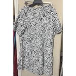 Dalmatian Tiered Polka Dot Mini Dress Spotted Black White Sz Small Spring Fun Photo 7