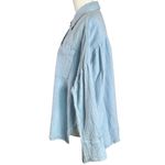 Free People We The Free Cardiff Top in Blue Bell Oversized Small Gauze Cotton Photo 9