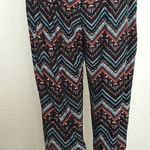 Derek Heart Tribal Print Multi Color Joggers Fits M-L NWOT Photo 1