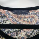 American Eagle Women's Floral Bohemian Keyhole Bell Sleeves Mini Dress Size S Photo 9