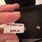 14K YELLOW Gold Wave Ear Climber Earrings NIB Retail $395 NWT FROM BLOOMINGDALES Photo 3