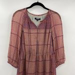 Madewell Tunic Mini Dress or Top Silk Multicolor Long Sleeve Womens SIze 2 Photo 2