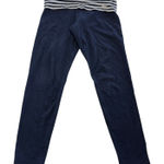 Abercrombie & Fitch Leggings Womens Large Blue Foldover Yoga Pant Vintage Y2K Photo 0