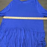Womens XXL Long Sleeve Ruffle Hem Tunic Top‎ Royal Blue No Brand Name Photo 6