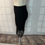 ZARA Basic Black Lace Mid-Length Lined Pencil Fit Skirt Size XS Photo 6