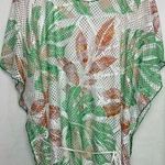 Tropical Leaf Print Kaftan Swim Coverup NWOT XL Photo 0