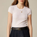 J.Crew New ribbed featherweight cashmere T-shirt Photo 0
