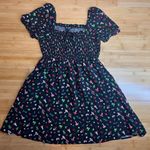 Hot Topic  Black Mushroom Cottage Critters Smocked babydoll Dress W/Pockets|Sz:MD Photo 5