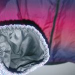 GapFit M Reversible Hoodie Front Zip Windbreaker Pink Purple Dots Running Jacket Photo 4