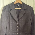 Y2k vintage bow detail clip dot blazer Black Size 10 Photo 2