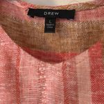 Anthropologie  Drew womens striped wrap‎ dress size large linen blend Photo 4