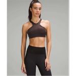 Lululemon  Shine Racerback Train Bra *Medium Support A/B Espresso Brown size 6 Photo 1