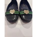 Coach  Poppy Y2K Heart Blue & Green Patent Leather Ballet Flats Size 8 Photo 1
