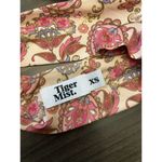 Tiger Mist Pink Paisley Print Criss Cross Boho Wrap Halter Top Women’s Size XS Photo 5