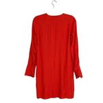 Equipment Bonnie Dress Size XS Blood Moon Red Orange Long Sleeve New Photo 4