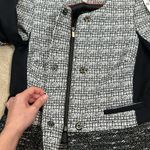 Banana Republic Career Tweed Zip Button Jacket Lined Professional Women Size 0 Photo 5